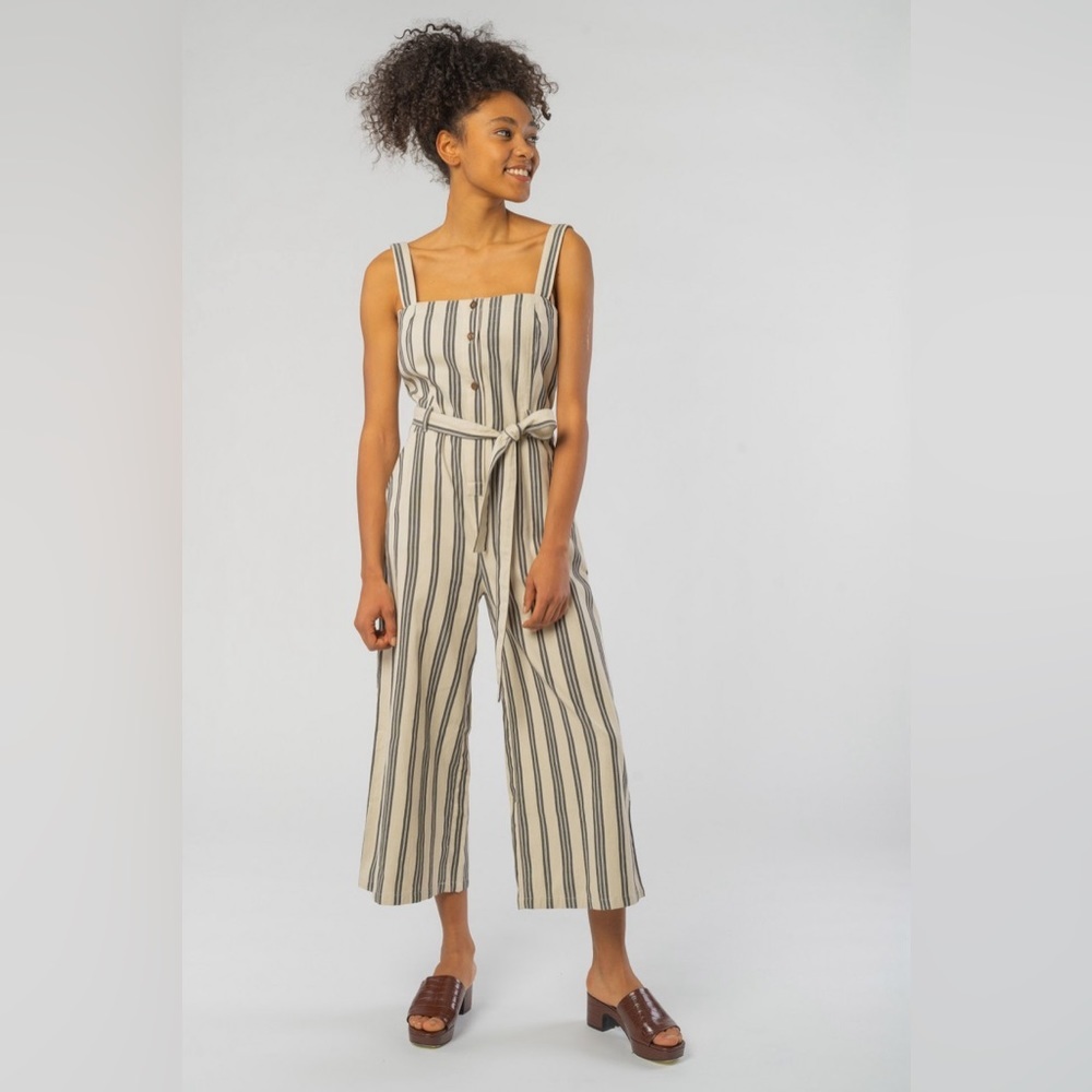 People Tree Rena Stripe Jumpsuit - Picture 7 of 13